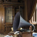 Penrhyn Castle library gramaphone