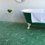green cement tiles