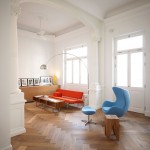 light herringbone parquetry floor