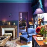 purple and blue interior