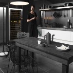 modern black kitchen