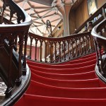 red gothic staircase