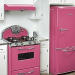 retro kitchen pink