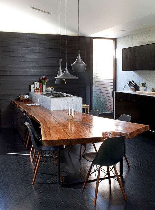 walnut slab table
