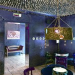 Purple, Blue and Black Cafe interior design 4