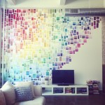 diy paint chip wall