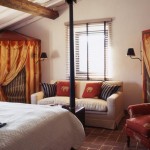 Circus themed bedroom in Belvedere castle in Umbria Italy.