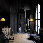 black interior design morocco