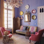 Purple Moroccan interior design