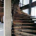 wooden staircase