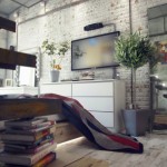 Industrial style loft bedroom