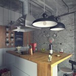 Industrial style loft kitchen