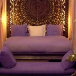 Hotel Luxe Marrakech aubergine bedroom