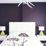 aubergine bedroom wall