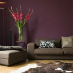 aubergine living room interior