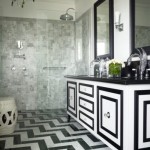 Black and White Geometric Floors