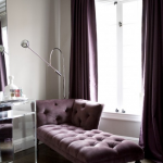 Purple Velvet Chaise