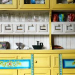 eclectic-turquoise-yellow-kitchen