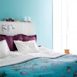 blue and purple bedroom modern design