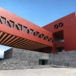 UNAM university mexico red architecture
