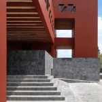 UNAM university mexico red architecture