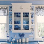 blue and white country kitchen 1