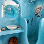 blue bathroom