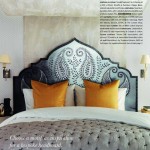 paisley pattern headboard