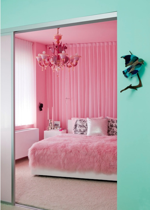 Aqua and Pink Interiors Panda's House
