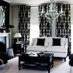 Black and White Living Room Glamour