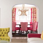 pink yellow and white interior