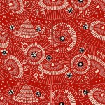 red japanese paper pattern