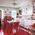retro red kitchen
