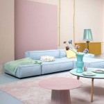 pastel colored living room