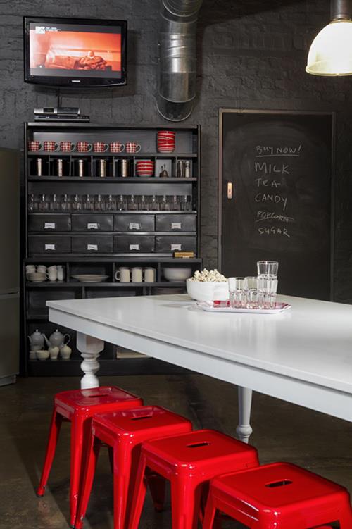 industrial dining room