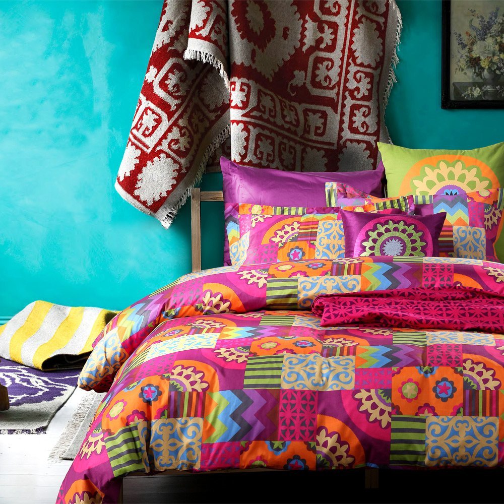 Exotic Colorful Bedding