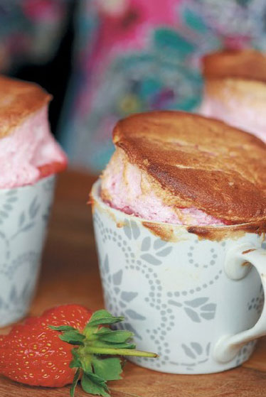 Aedan's Strawberry Souffles