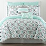 mint and gray bedroom 1