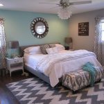 mint and gray bedroom